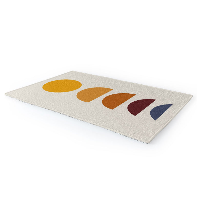 Minimal Sunrise Sunset I Area Rug