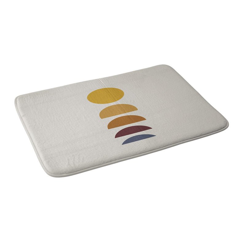 COLOUR POEMS MINIMAL SUNRISE SUNSET I MEMORY FOAM BATH MAT