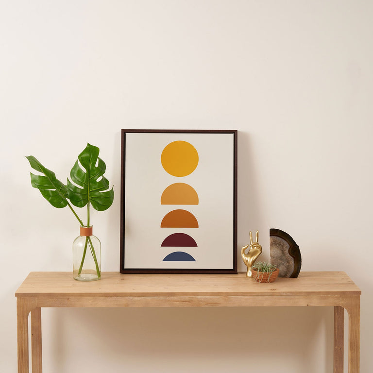 Minimal Sunrise Sunset I Art Canvas