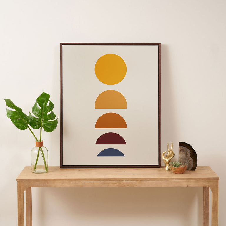 Minimal Sunrise Sunset I Art Canvas