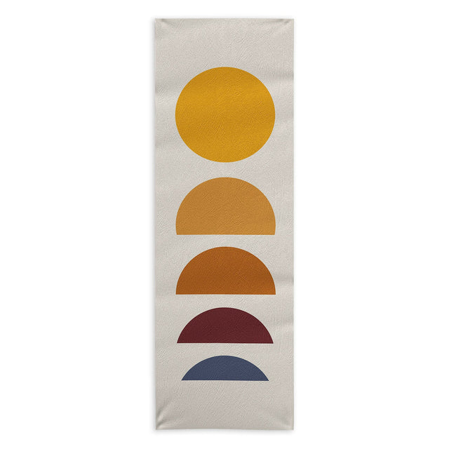 Minimal Sunrise Sunset I Yoga Towel