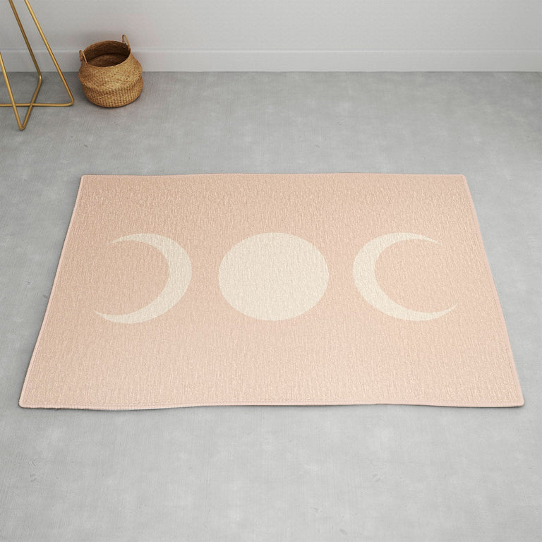 Moon Minimalism Ethereal Light Area Rug