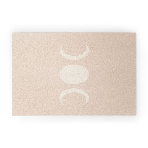 Moon Minimalism Ethereal Light Welcome Mat