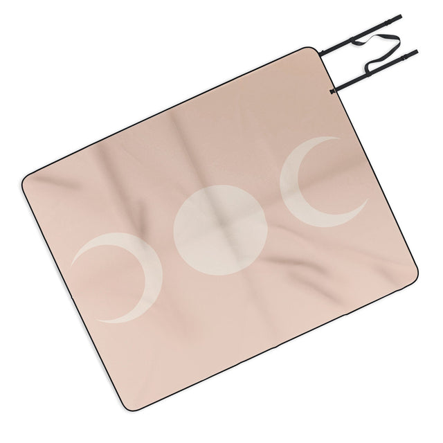 Moon Minimalism Ethereal Light Picnic Blanket