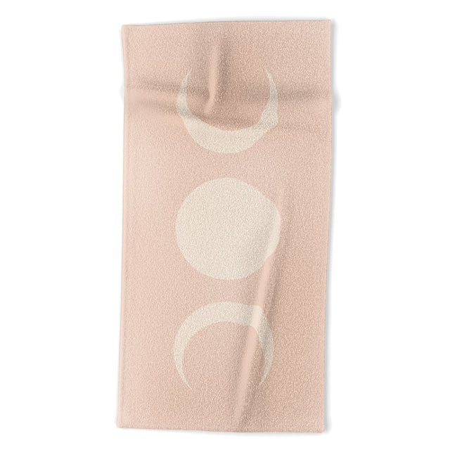 Moon Minimalism Ethereal Light Beach Towel