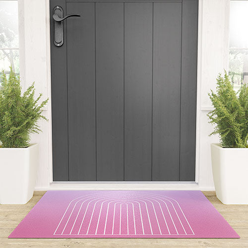 Ombre Arch V Welcome Mat