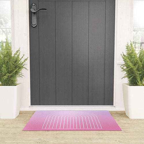 Ombre Arch V Welcome Mat