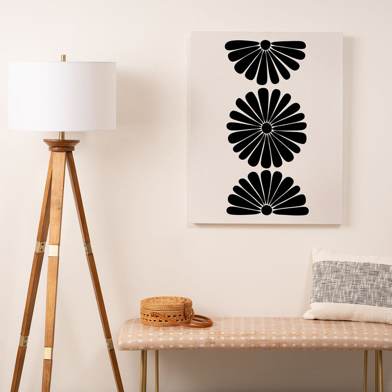 Retro Daisy I Art Canvas