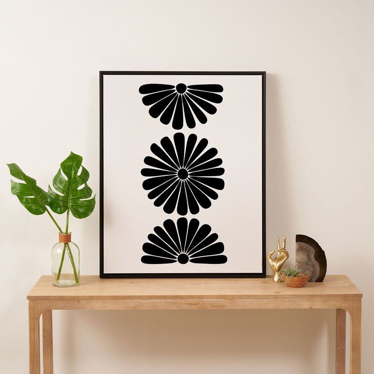 Retro Daisy I Art Canvas