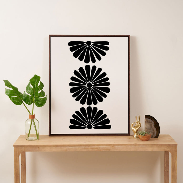 Retro Daisy I Art Canvas