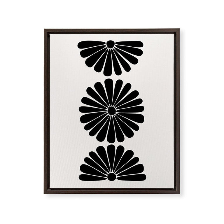 Retro Daisy I Art Canvas