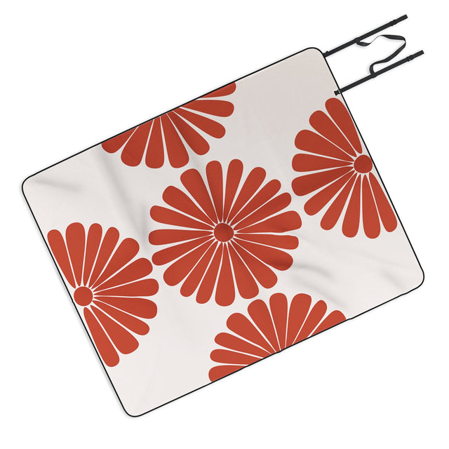 Retro Daisy III Picnic Blanket