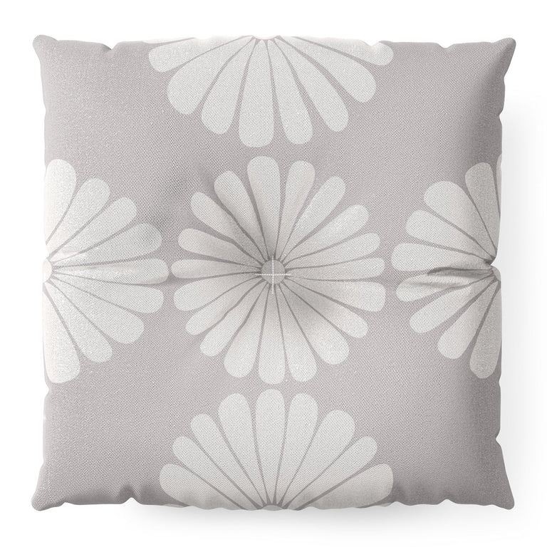 Retro Daisy XI Floor Pillow Square