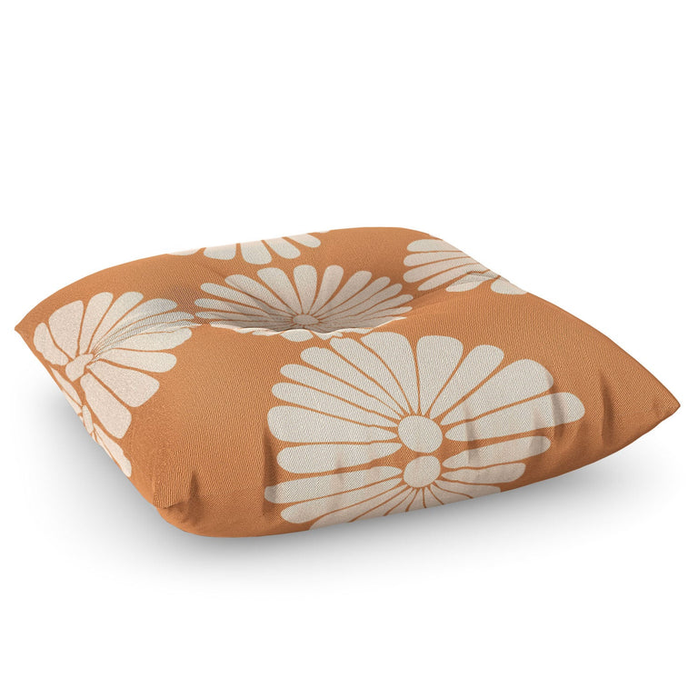 Retro Daisy XXII Floor Pillow Square