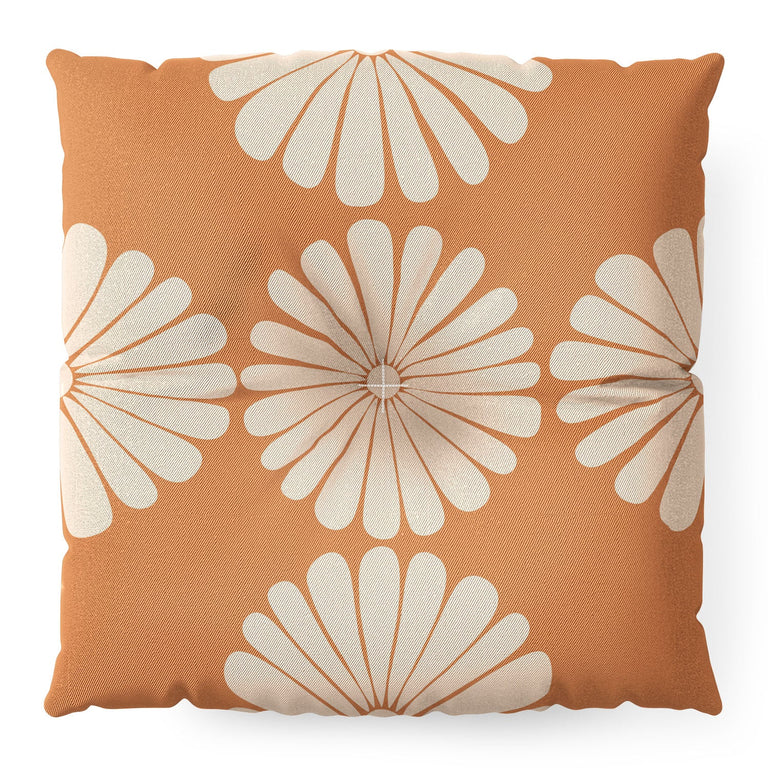 Retro Daisy XXII Floor Pillow Square