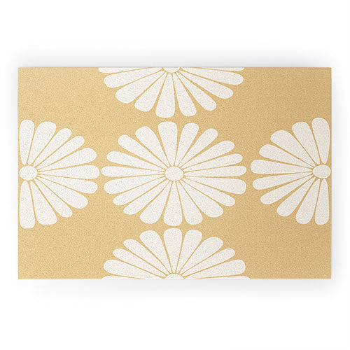 Retro Daisy XXIV Welcome Mat