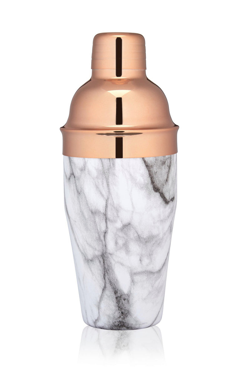 COPPER AND MARBLE COCKTAIL SHAKER