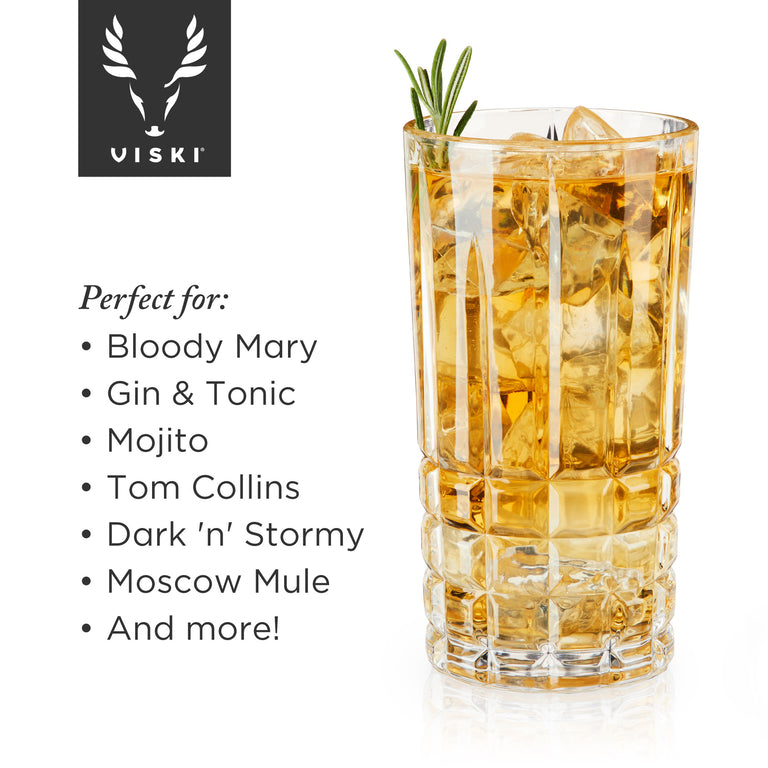 HIGHLAND HIGHBALL TUMBLERS SET OF 4