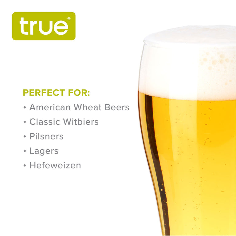 WHEAT BEER GLASSES, SET OF 4 