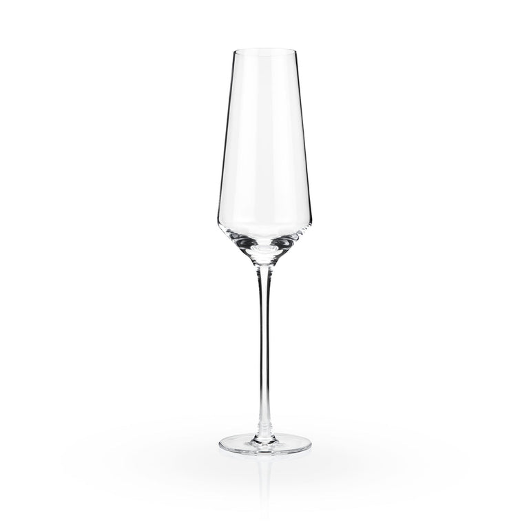 ANGLED CRYSTAL CHAMPAGNE FLUTES | COCKTAIL ENTERTAINING