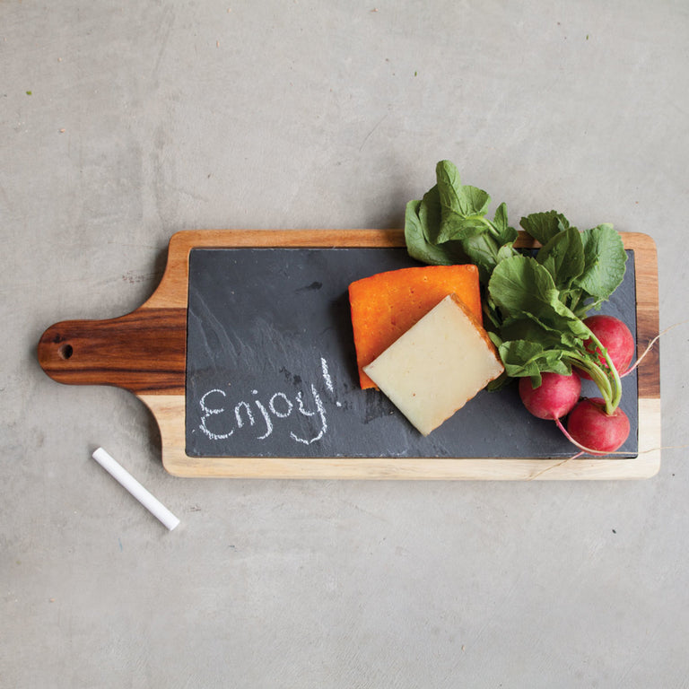 SLATE AND WOOD PADDLE 