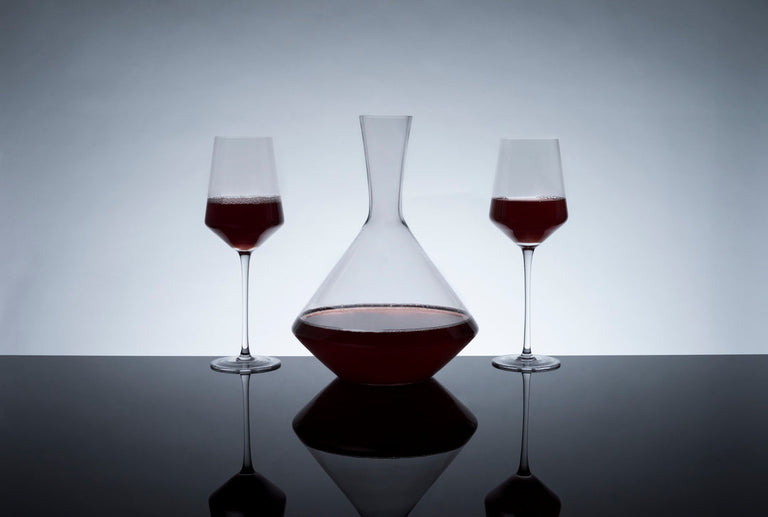 ANGLED CRYSTAL WINE DECANTER