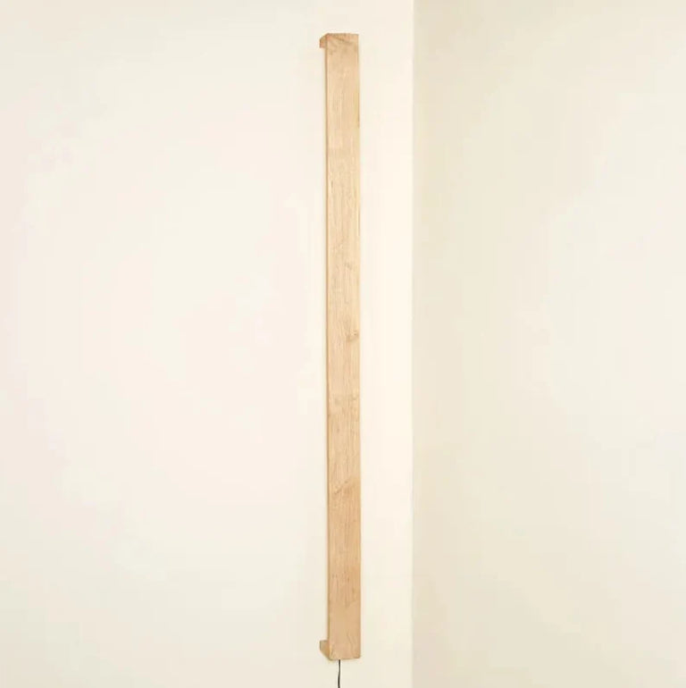 Wooden LED Wall Light by Iron Roots Designs | made in Berkeley, CA