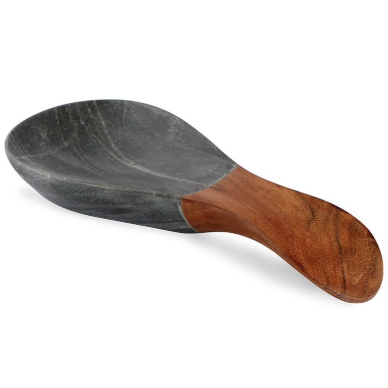 MARBLE AND ACACIA SPOON REST | KITCHEN