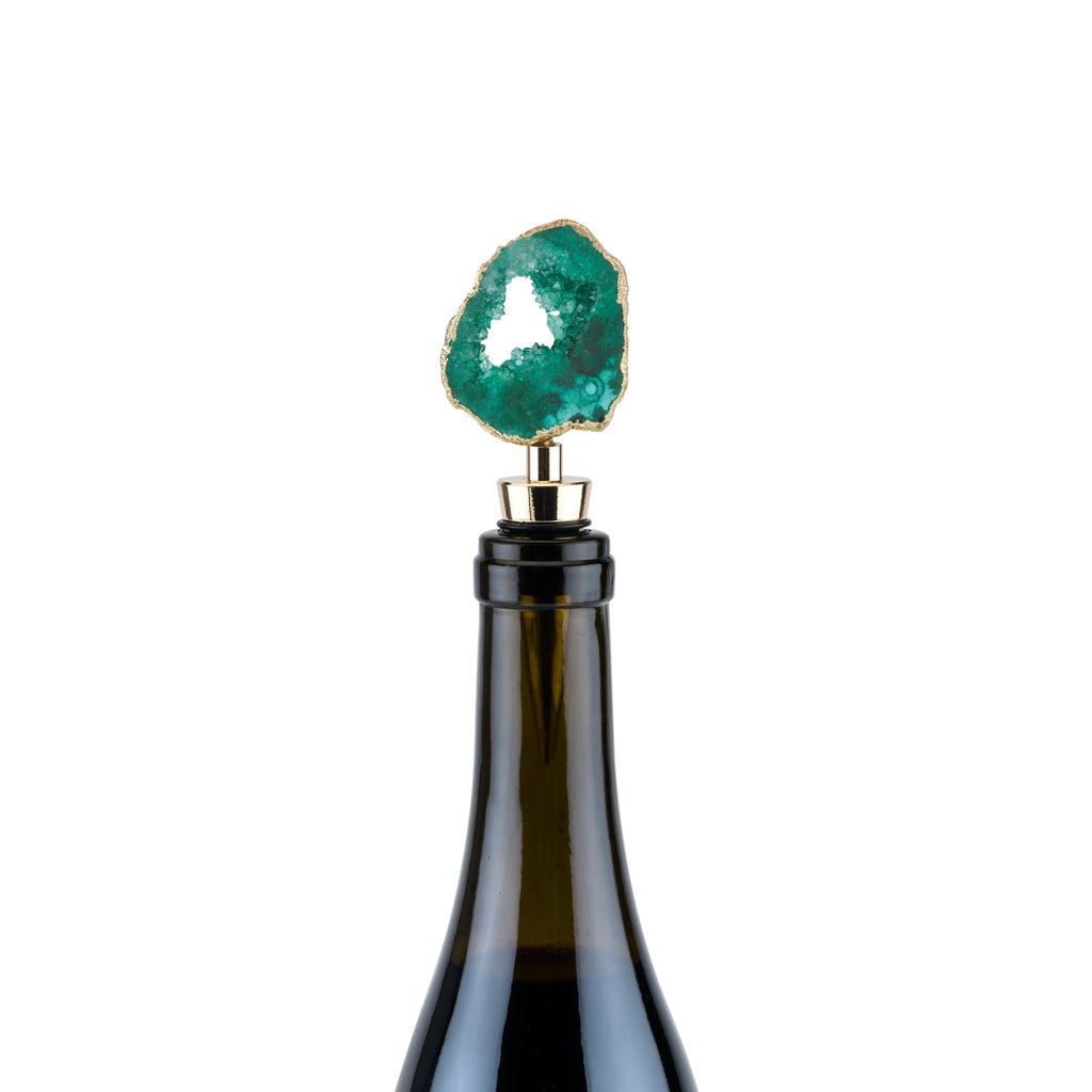 GILDED ASSORTED GEODE STOPPERS | STAG & MANOR