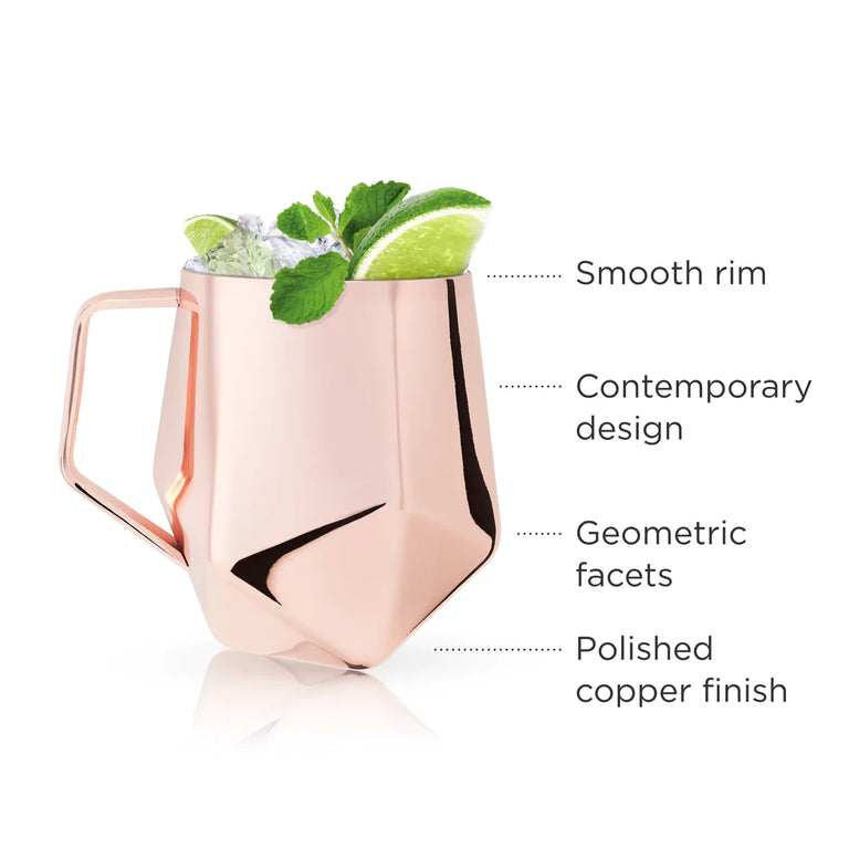FACETED MOSCOW MULE MUG | COCKTAIL