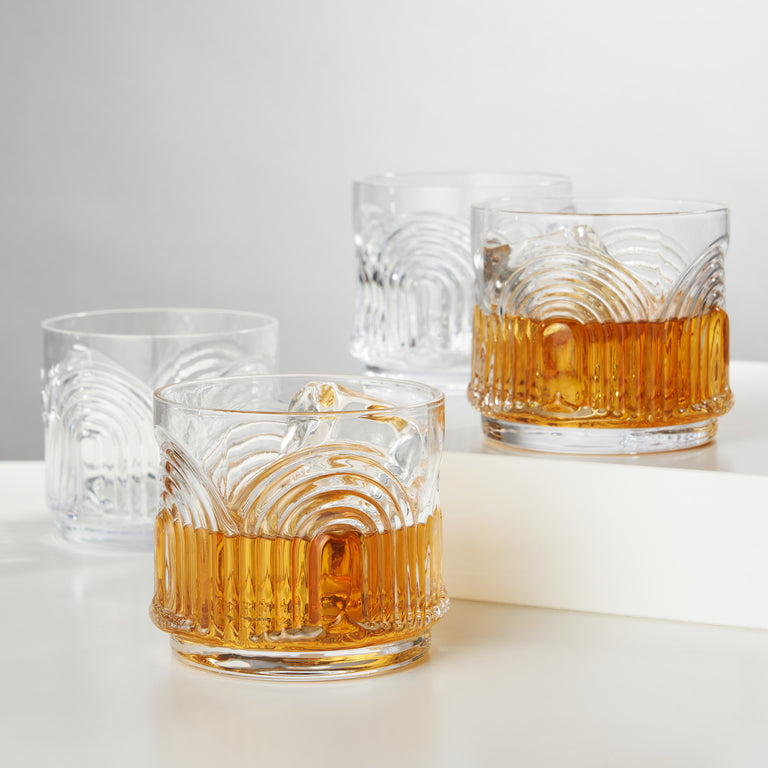 BEAU LOWBALL TUMBLERS SET OF 4 