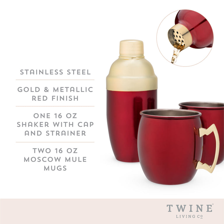 RED MULE MUG & COCKTAIL SHAKER GIFT SET 