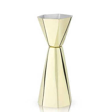 FACETED GOLD JIGGER | COCKTAIL ENTERTAINING