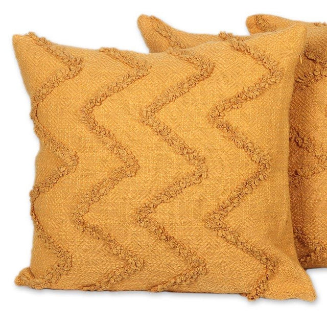 MARIGOLD EMBROIDERED PILLOW (INDIA)