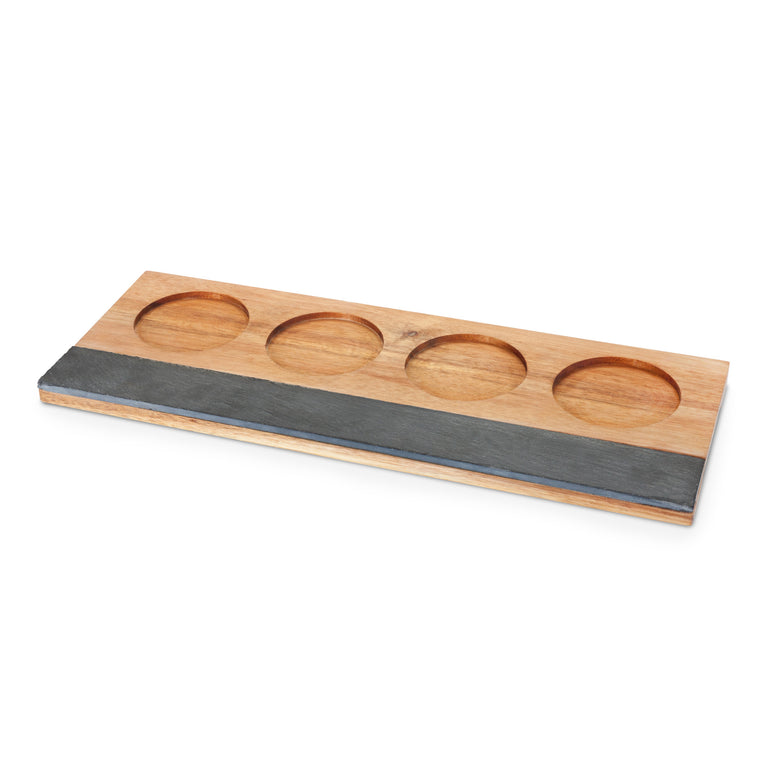 ACACIA WOOD WINE FLIGHT BOARD 