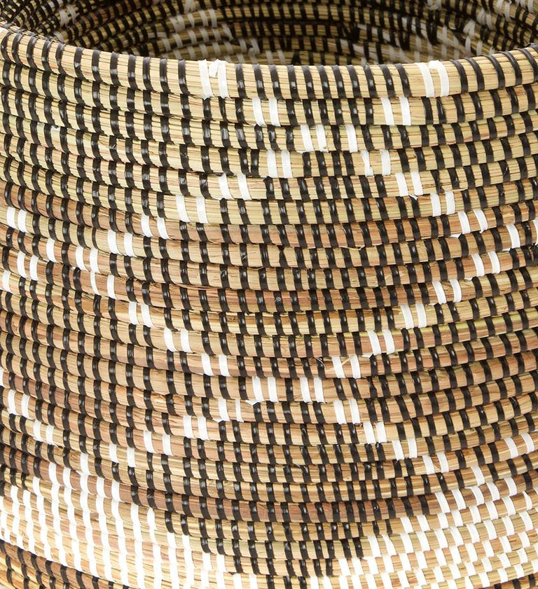 DARK DIAMOND NESTING BASKETS SET (SENEGAL)