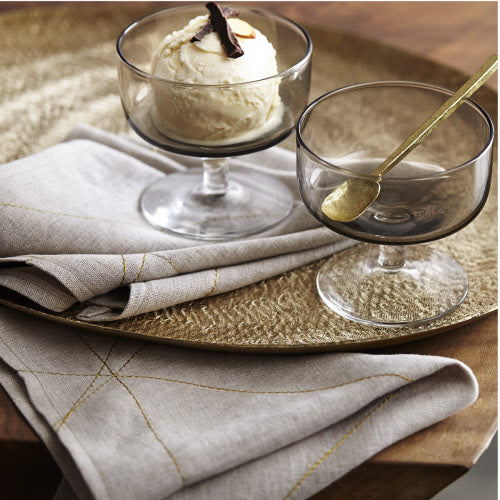 GOLD STITCHED NAPKINS | ENTERTAINING | STAG & MANOR