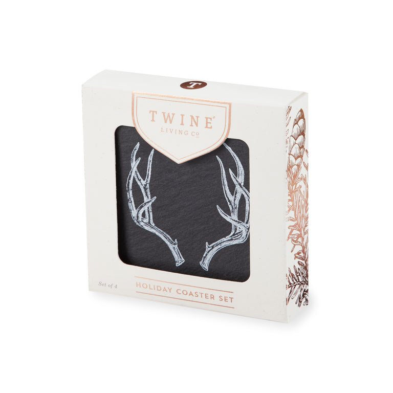 ANTLER SLATE COASTERS 