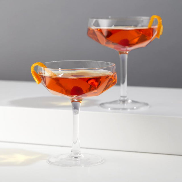 FACETED CRYSTAL COUPES | COCKTAIL