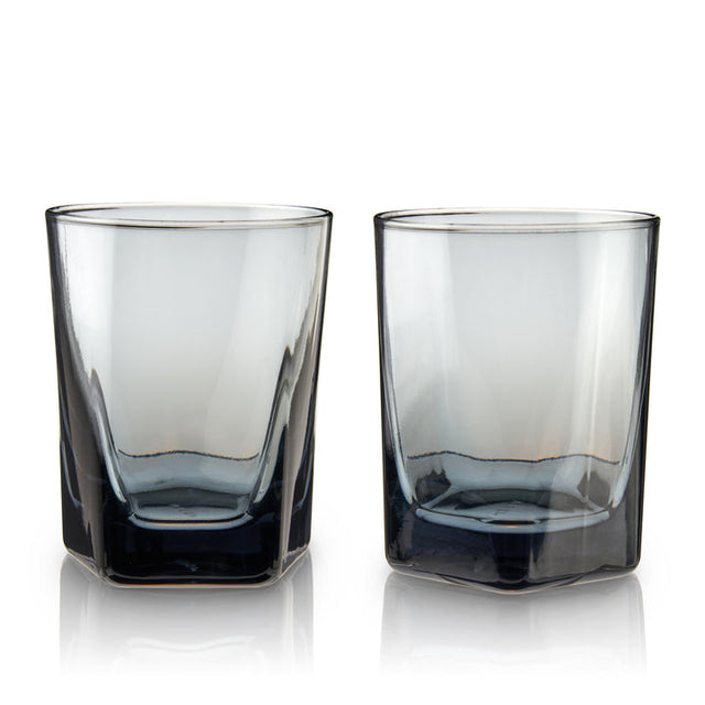 SMOKE DOUBLE OLD FASHIONED GLASSES