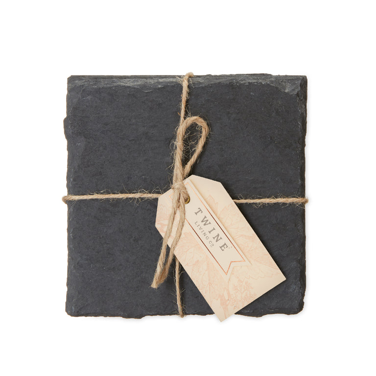 SQUARE SLATE COASTERS 