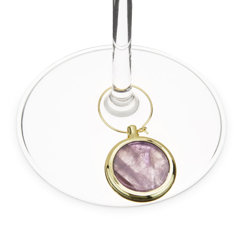 AGATE WINE CHARMS (SET OF 4) | COCKTAIL