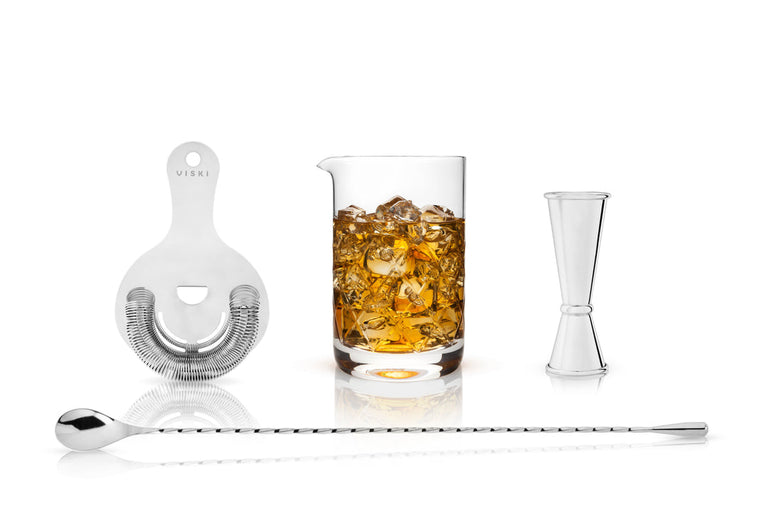 4-PIECE COPPER MIXOLOGIST BARWARE SET