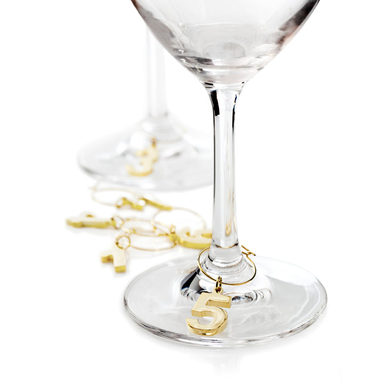 GOLD PLATED WINE CHARMS